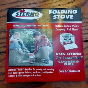 Sterno Single Burner Outdoor Camping  Lightweight Aluminum
